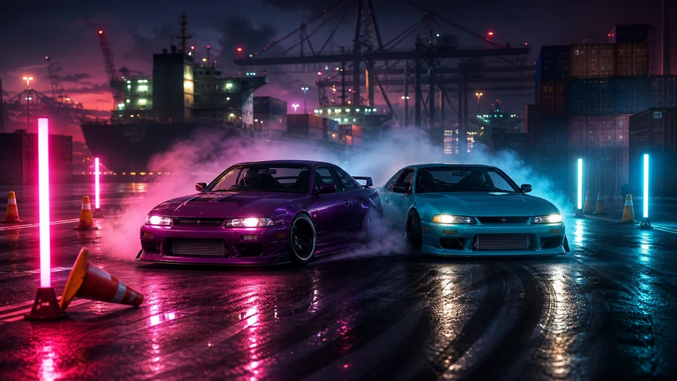 Scena związana z poradnikiem Wyścigi driftowe