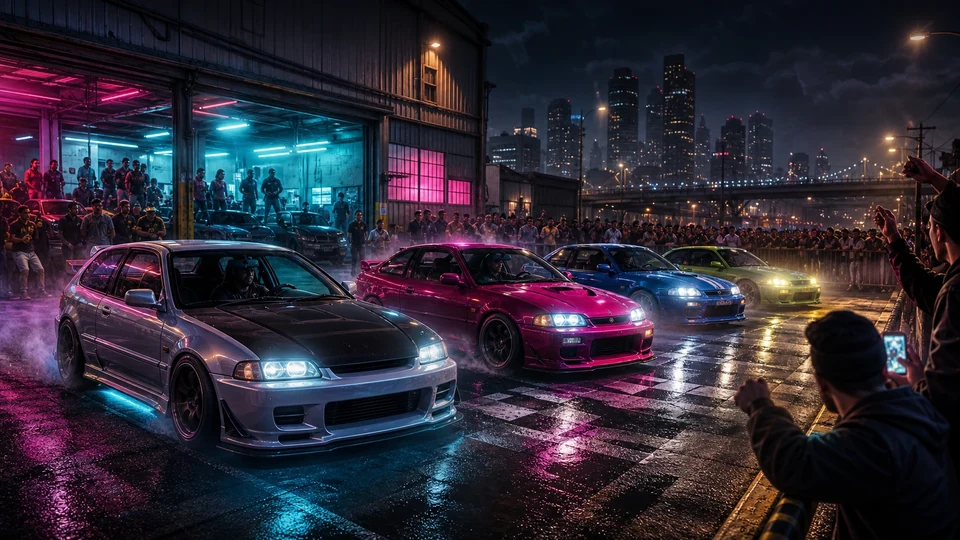 Scena związana z poradnikiem Wyścigi LS Car Meet